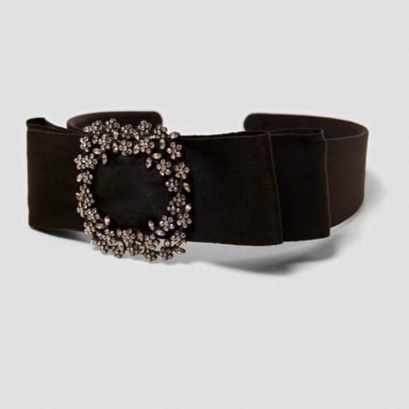 Zara NWT Jewel Brooch Bow Headband main image 2